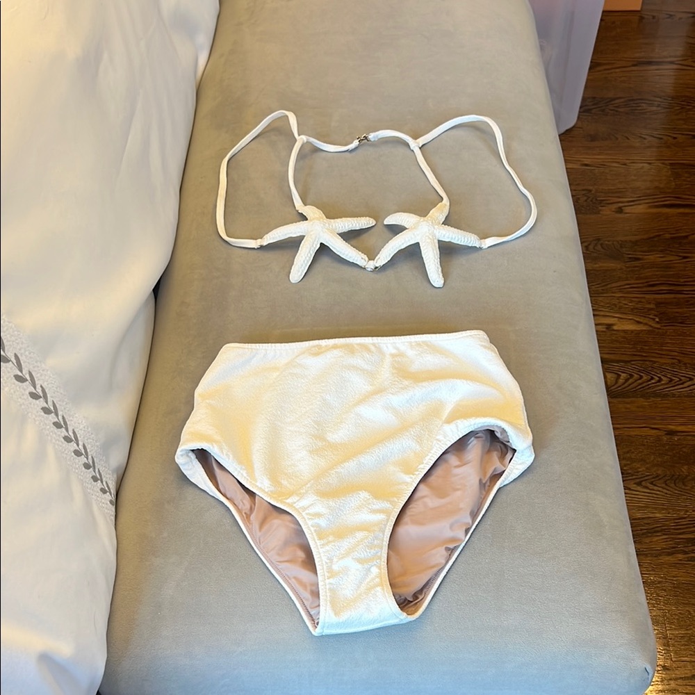 White Starfish Bikini Set